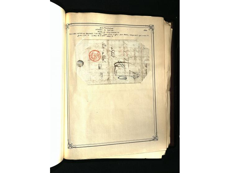 1757/1917, interessante Sammlung mit über 350 Briefen, dabei viel Vorphila bzw. markenlose Belege u.a. mit Kartenschluß, auße