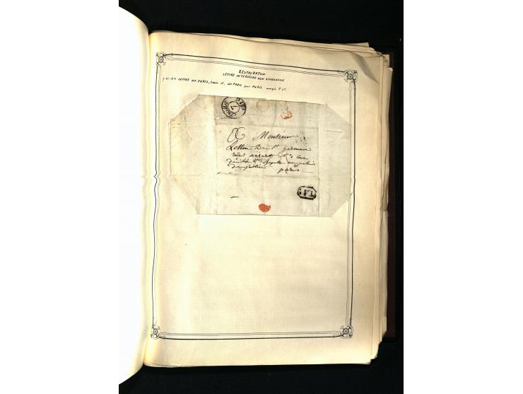 1757/1917, interessante Sammlung mit über 350 Briefen, dabei viel Vorphila bzw. markenlose Belege u.a. mit Kartenschluß, auße
