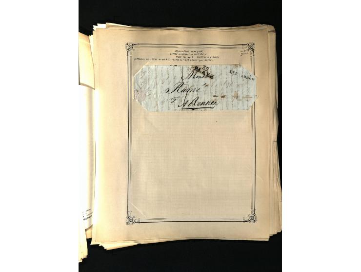 1757/1917, interessante Sammlung mit über 350 Briefen, dabei viel Vorphila bzw. markenlose Belege u.a. mit Kartenschluß, auße