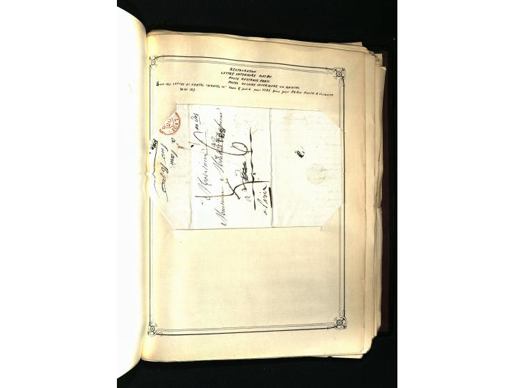 1757/1917, interessante Sammlung mit über 350 Briefen, dabei viel Vorphila bzw. markenlose Belege u.a. mit Kartenschluß, auße