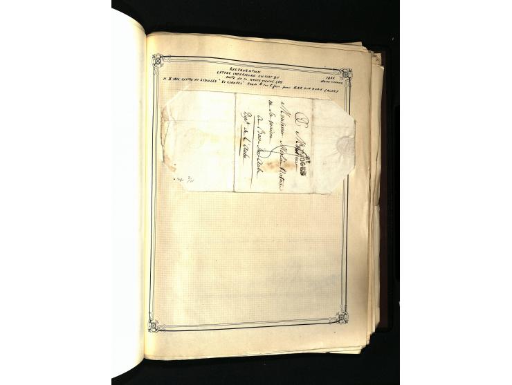 1757/1917, interessante Sammlung mit über 350 Briefen, dabei viel Vorphila bzw. markenlose Belege u.a. mit Kartenschluß, auße