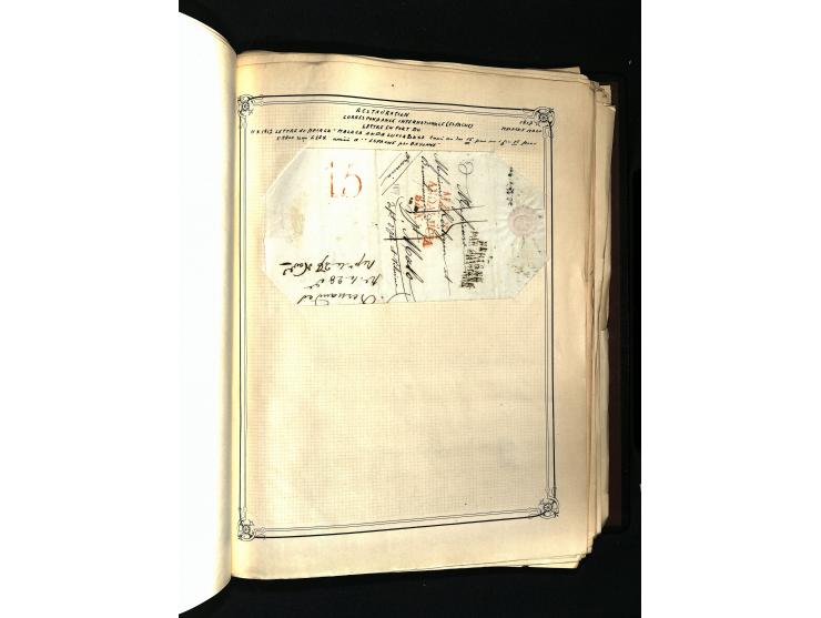 1757/1917, interessante Sammlung mit über 350 Briefen, dabei viel Vorphila bzw. markenlose Belege u.a. mit Kartenschluß, auße