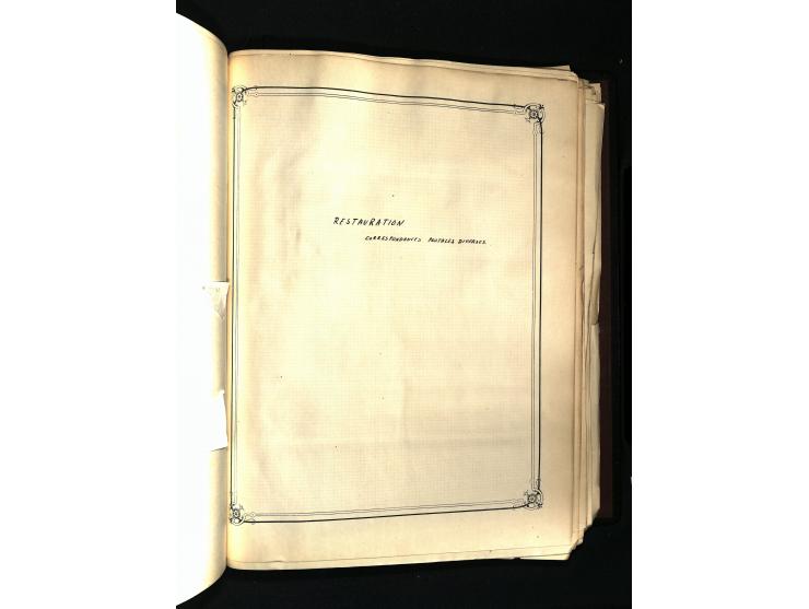 1757/1917, interessante Sammlung mit über 350 Briefen, dabei viel Vorphila bzw. markenlose Belege u.a. mit Kartenschluß, auße