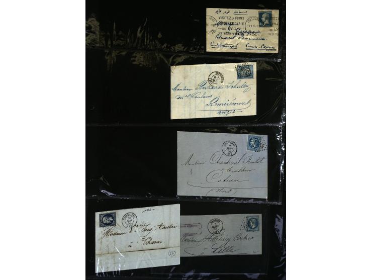 1795/1960 (ca.), ca. 200 Briefe, Karten und Ganzsachen ab Vorphila mit Schwerpunkt bis ca. 1900, dabei einige besseren Franka