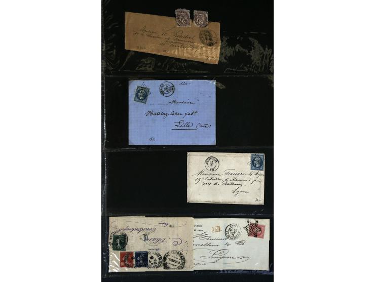 1795/1960 (ca.), ca. 200 Briefe, Karten und Ganzsachen ab Vorphila mit Schwerpunkt bis ca. 1900, dabei einige besseren Franka