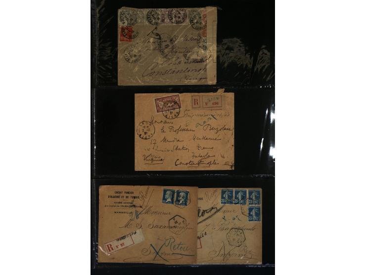 1795/1960 (ca.), ca. 200 Briefe, Karten und Ganzsachen ab Vorphila mit Schwerpunkt bis ca. 1900, dabei einige besseren Franka