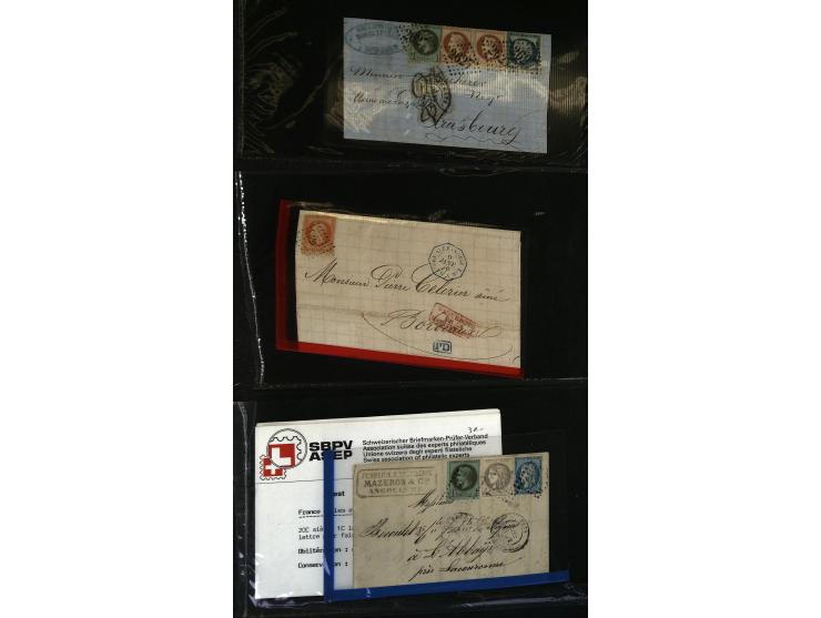 1795/1960 (ca.), ca. 200 Briefe, Karten und Ganzsachen ab Vorphila mit Schwerpunkt bis ca. 1900, dabei einige besseren Franka
