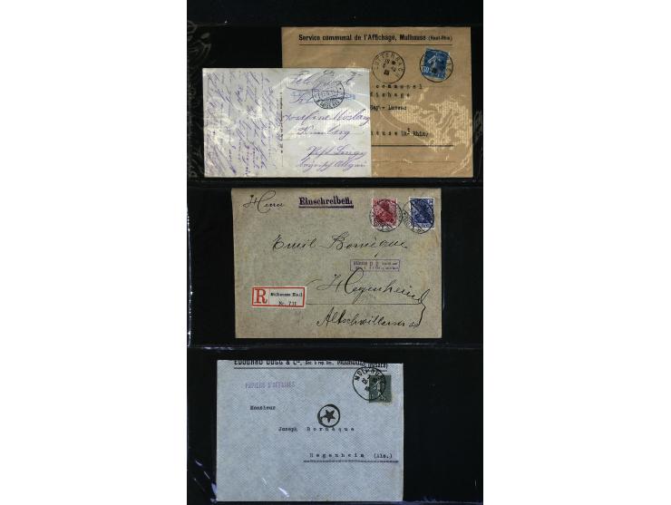 1795/1960 (ca.), ca. 200 Briefe, Karten und Ganzsachen ab Vorphila mit Schwerpunkt bis ca. 1900, dabei einige besseren Franka