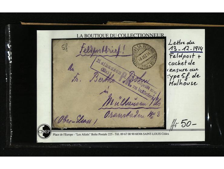1795/1960 (ca.), ca. 200 Briefe, Karten und Ganzsachen ab Vorphila mit Schwerpunkt bis ca. 1900, dabei einige besseren Franka