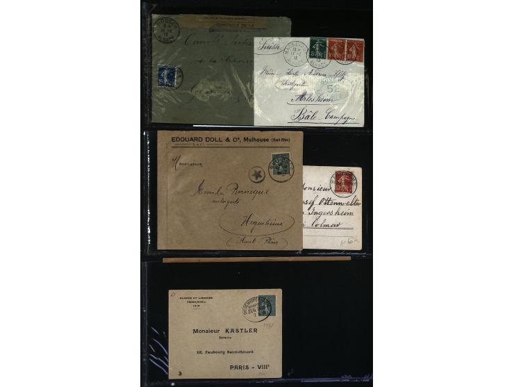 1795/1960 (ca.), ca. 200 Briefe, Karten und Ganzsachen ab Vorphila mit Schwerpunkt bis ca. 1900, dabei einige besseren Franka