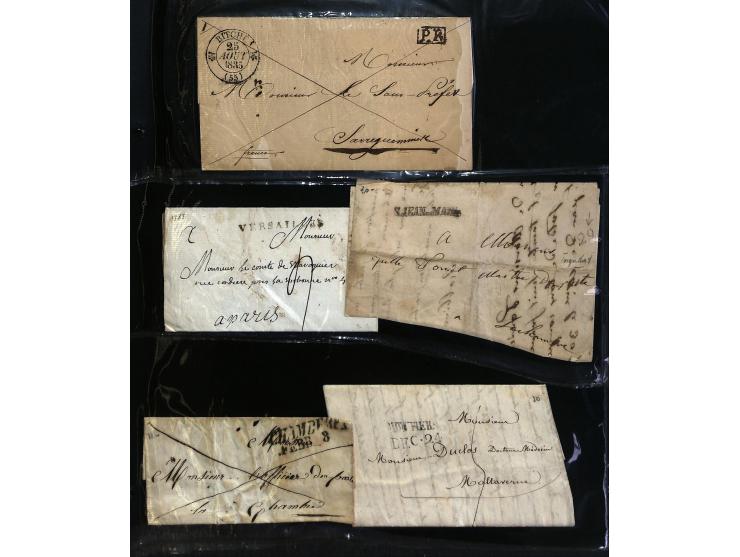 1795/1960 (ca.), ca. 200 Briefe, Karten und Ganzsachen ab Vorphila mit Schwerpunkt bis ca. 1900, dabei einige besseren Franka