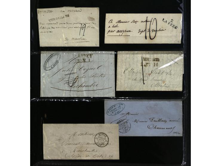 1795/1960 (ca.), ca. 200 Briefe, Karten und Ganzsachen ab Vorphila mit Schwerpunkt bis ca. 1900, dabei einige besseren Franka