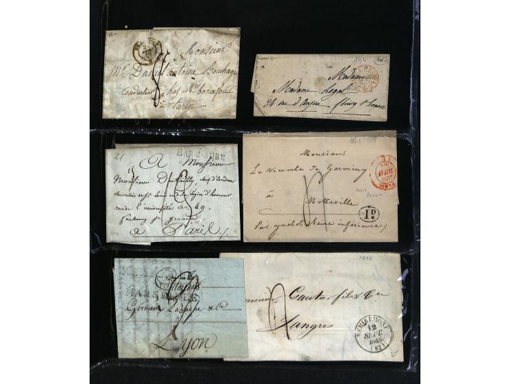 1795/1960 (ca.), ca. 200 Briefe, Karten und Ganzsachen ab Vorphila mit Schwerpunkt bis ca. 1900, dabei einige besseren Franka