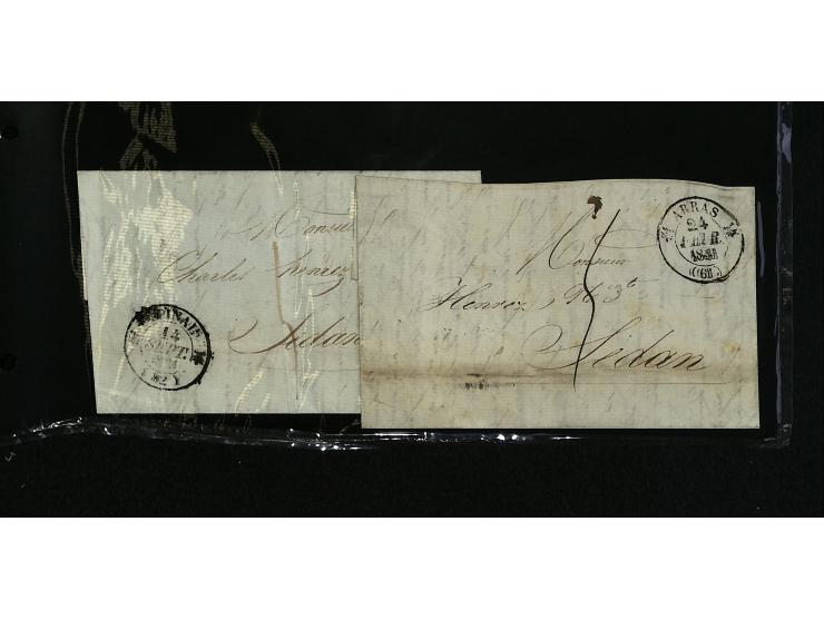 1795/1960 (ca.), ca. 200 Briefe, Karten und Ganzsachen ab Vorphila mit Schwerpunkt bis ca. 1900, dabei einige besseren Franka