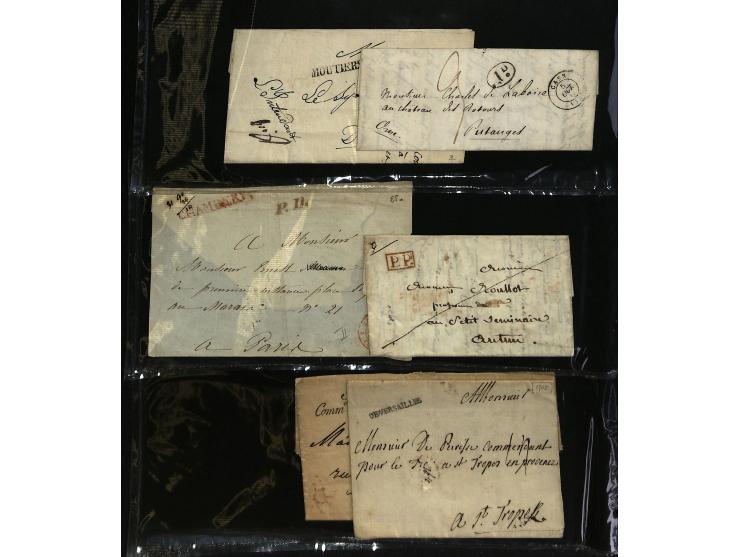 1795/1960 (ca.), ca. 200 Briefe, Karten und Ganzsachen ab Vorphila mit Schwerpunkt bis ca. 1900, dabei einige besseren Franka