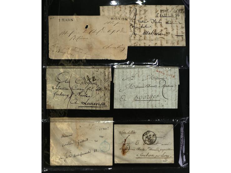 1795/1960 (ca.), ca. 200 Briefe, Karten und Ganzsachen ab Vorphila mit Schwerpunkt bis ca. 1900, dabei einige besseren Franka