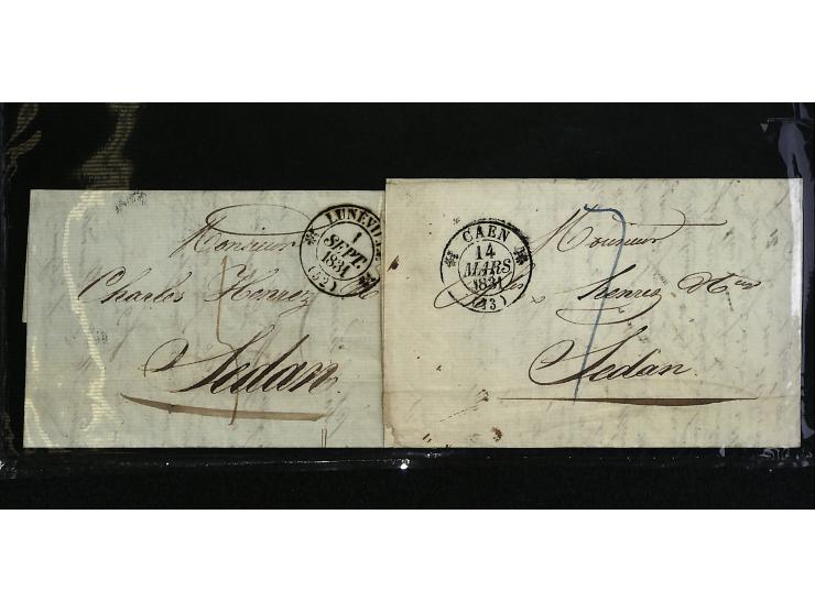 1795/1960 (ca.), ca. 200 Briefe, Karten und Ganzsachen ab Vorphila mit Schwerpunkt bis ca. 1900, dabei einige besseren Franka