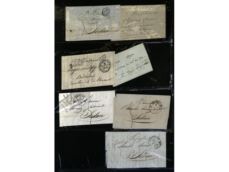 1795/1960 (ca.), ca. 200 Briefe, Karten und Ganzsachen ab Vorphila mit Schwerpunkt bis ca. 1900, dabei einige besseren Franka