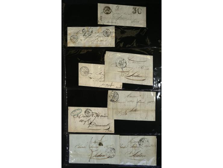 1795/1960 (ca.), ca. 200 Briefe, Karten und Ganzsachen ab Vorphila mit Schwerpunkt bis ca. 1900, dabei einige besseren Franka