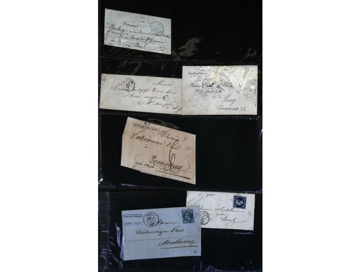 1795/1960 (ca.), ca. 200 Briefe, Karten und Ganzsachen ab Vorphila mit Schwerpunkt bis ca. 1900, dabei einige besseren Franka