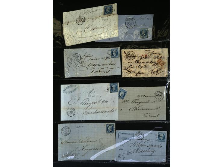 1795/1960 (ca.), ca. 200 Briefe, Karten und Ganzsachen ab Vorphila mit Schwerpunkt bis ca. 1900, dabei einige besseren Franka