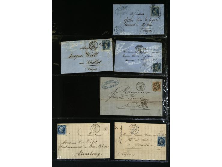 1795/1960 (ca.), ca. 200 Briefe, Karten und Ganzsachen ab Vorphila mit Schwerpunkt bis ca. 1900, dabei einige besseren Franka