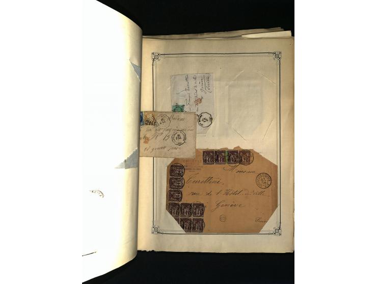1816/1950(ca.), sehr interessante Sammlung mit hunderten von Briefen ab etwas Ceres, dabei teilweise bessere Frankaturen, Son