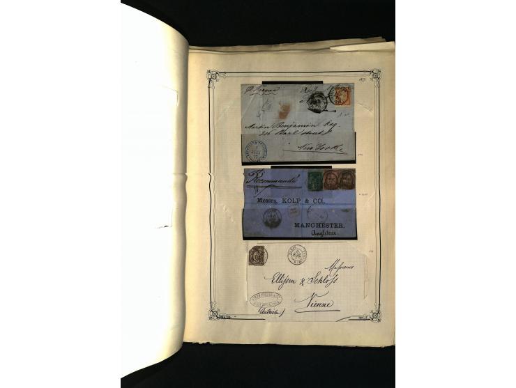 1816/1950(ca.), sehr interessante Sammlung mit hunderten von Briefen ab etwas Ceres, dabei teilweise bessere Frankaturen, Son