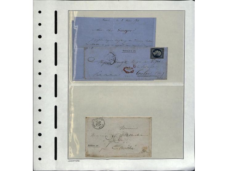 1855, interessante Sammlung "Krim-Krieg" mit 30 Briefen von bzw. an Einheiten im Kriegsgebiet, dabei einige unfrankierte Brie