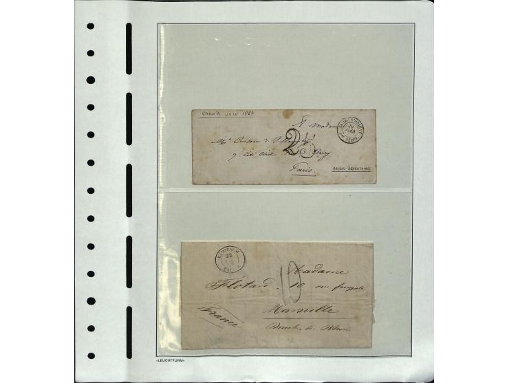 1855, interessante Sammlung "Krim-Krieg" mit 30 Briefen von bzw. an Einheiten im Kriegsgebiet, dabei einige unfrankierte Brie