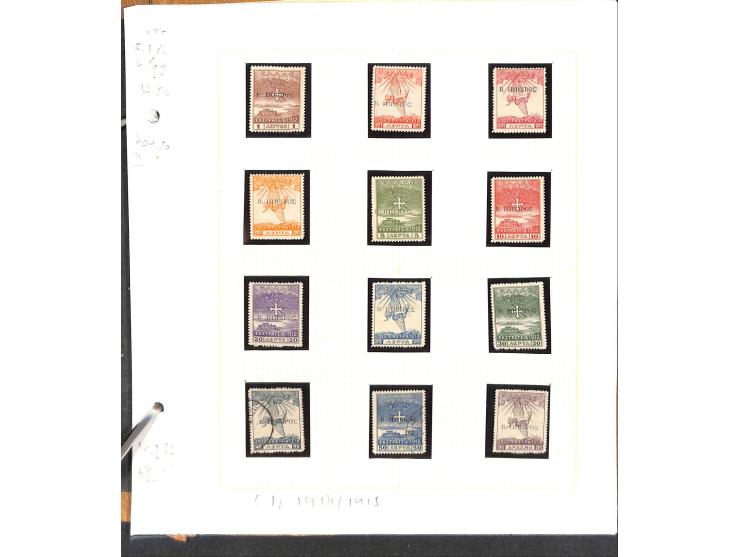 1861/1972, am Anfang meist gestempelte und ungebrauchte Sammlung auf selbstgestalteten Albenblättern, dabei guter Teil große 
