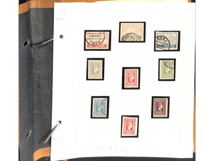 1861/1972, am Anfang meist gestempelte und ungebrauchte Sammlung auf selbstgestalteten Albenblättern, dabei guter Teil große 