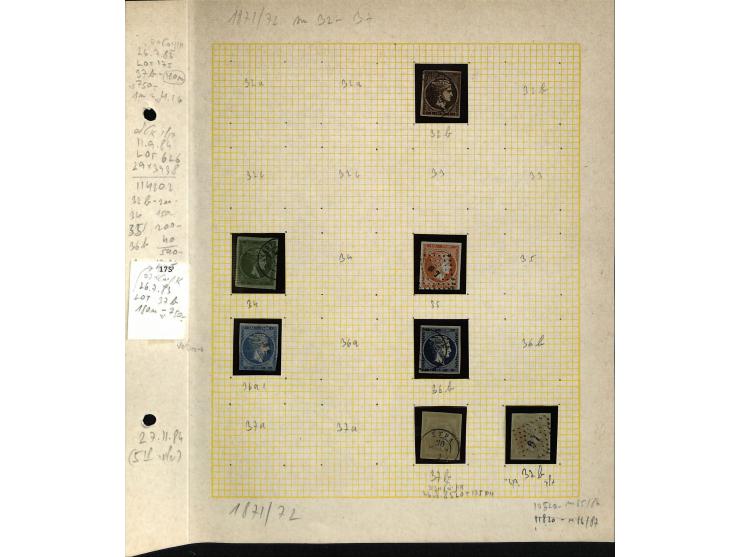 1861/1972, am Anfang meist gestempelte und ungebrauchte Sammlung auf selbstgestalteten Albenblättern, dabei guter Teil große 