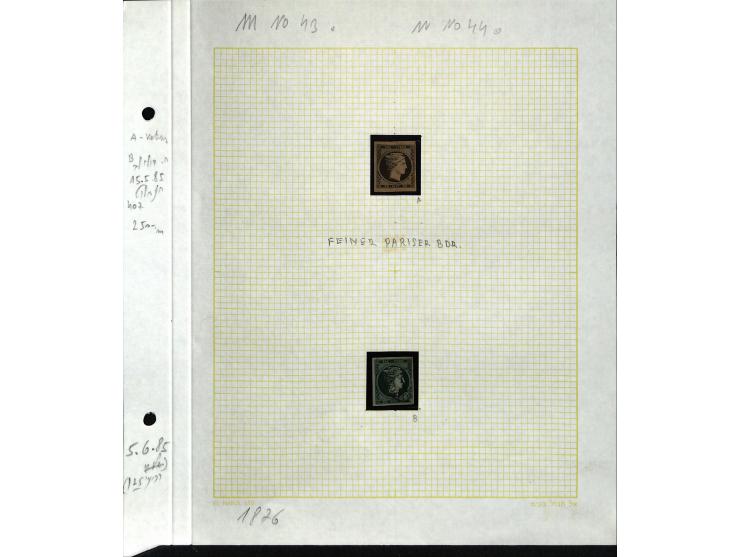 1861/1972, am Anfang meist gestempelte und ungebrauchte Sammlung auf selbstgestalteten Albenblättern, dabei guter Teil große 