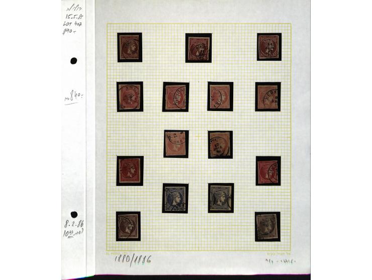 1861/1972, am Anfang meist gestempelte und ungebrauchte Sammlung auf selbstgestalteten Albenblättern, dabei guter Teil große 
