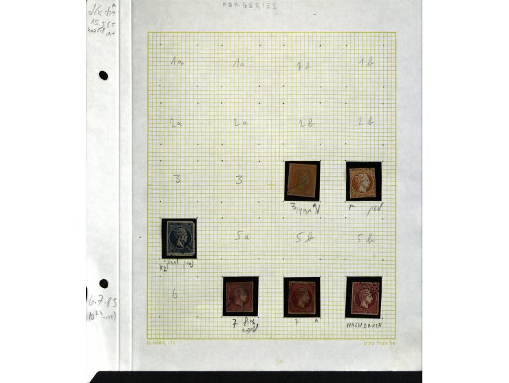 1861/1972, am Anfang meist gestempelte und ungebrauchte Sammlung auf selbstgestalteten Albenblättern, dabei guter Teil große 