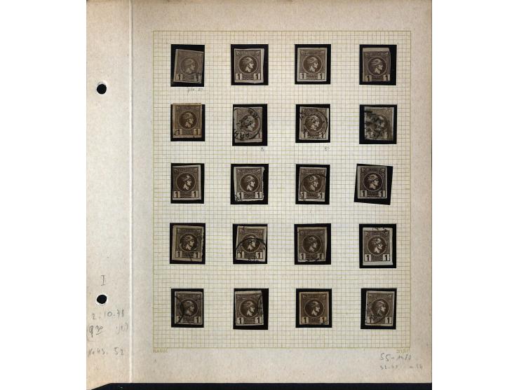 1861/1972, am Anfang meist gestempelte und ungebrauchte Sammlung auf selbstgestalteten Albenblättern, dabei guter Teil große 