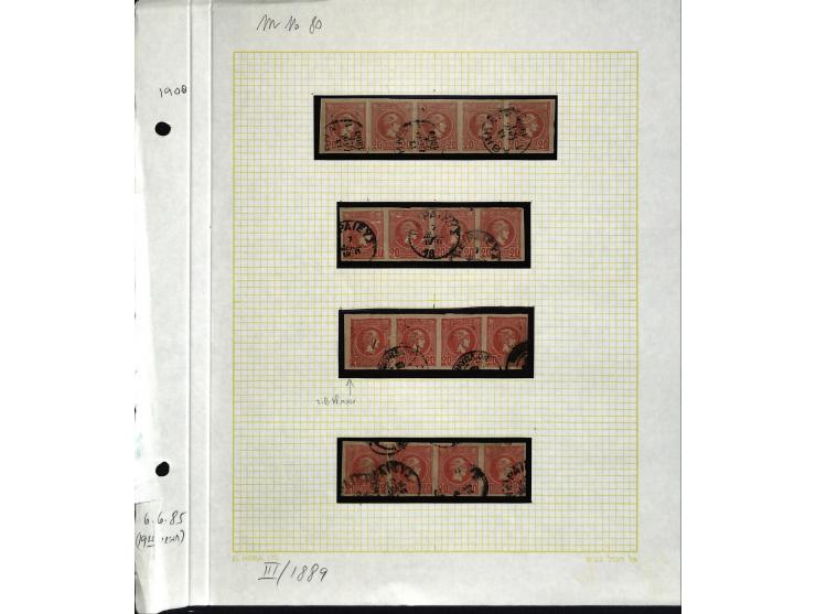 1861/1972, am Anfang meist gestempelte und ungebrauchte Sammlung auf selbstgestalteten Albenblättern, dabei guter Teil große 