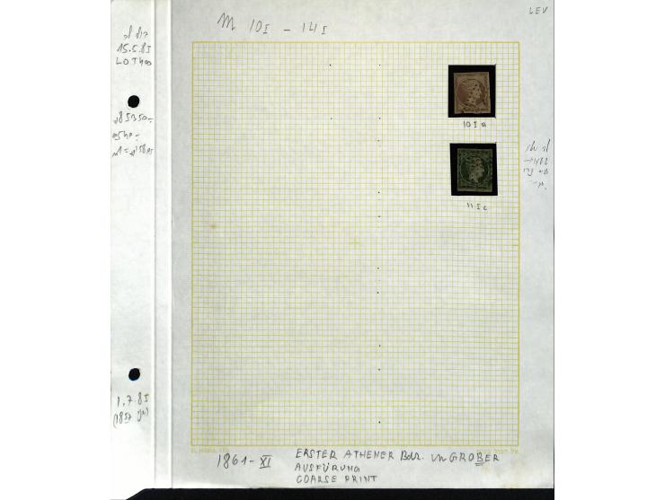 1861/1972, am Anfang meist gestempelte und ungebrauchte Sammlung auf selbstgestalteten Albenblättern, dabei guter Teil große 