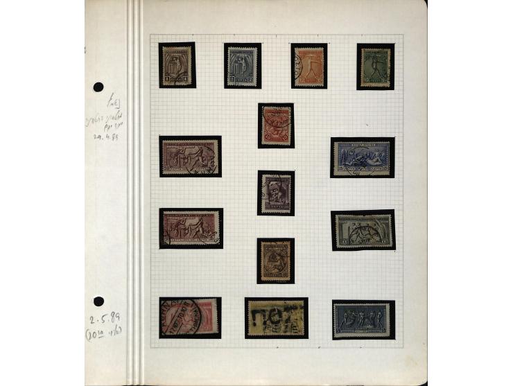 1861/1972, am Anfang meist gestempelte und ungebrauchte Sammlung auf selbstgestalteten Albenblättern, dabei guter Teil große 