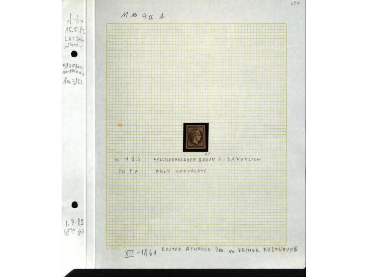 1861/1972, am Anfang meist gestempelte und ungebrauchte Sammlung auf selbstgestalteten Albenblättern, dabei guter Teil große 