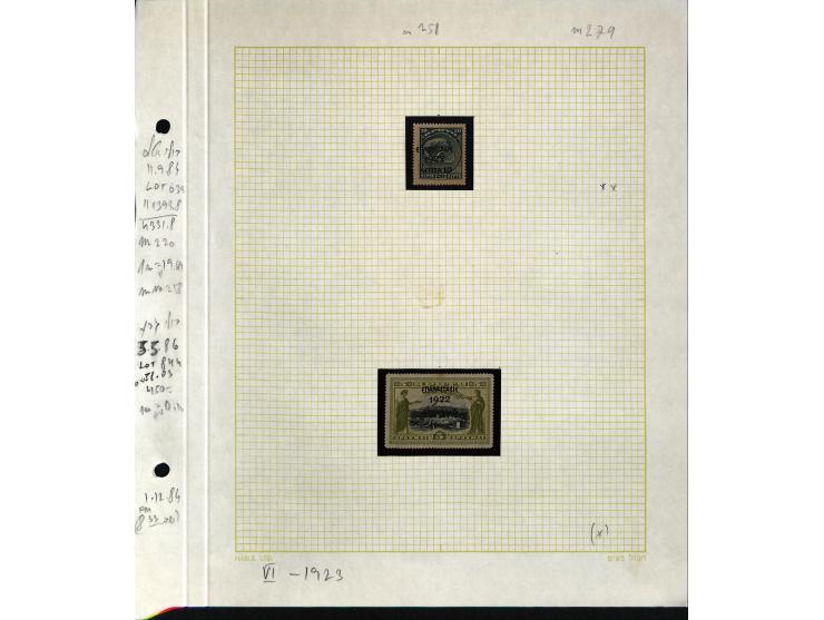 1861/1972, am Anfang meist gestempelte und ungebrauchte Sammlung auf selbstgestalteten Albenblättern, dabei guter Teil große 