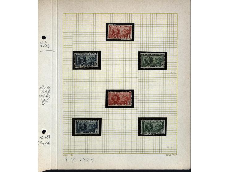 1861/1972, am Anfang meist gestempelte und ungebrauchte Sammlung auf selbstgestalteten Albenblättern, dabei guter Teil große 