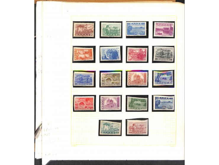 1861/1972, am Anfang meist gestempelte und ungebrauchte Sammlung auf selbstgestalteten Albenblättern, dabei guter Teil große 