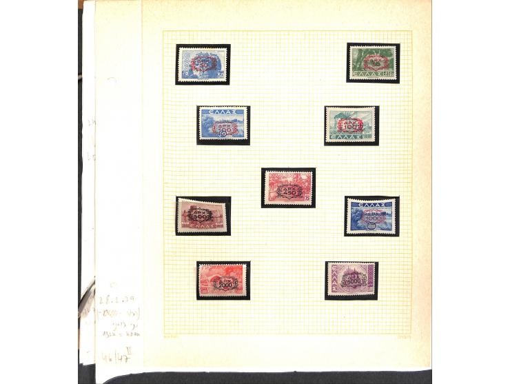 1861/1972, am Anfang meist gestempelte und ungebrauchte Sammlung auf selbstgestalteten Albenblättern, dabei guter Teil große 