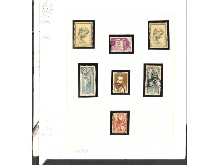 1861/1972, am Anfang meist gestempelte und ungebrauchte Sammlung auf selbstgestalteten Albenblättern, dabei guter Teil große 