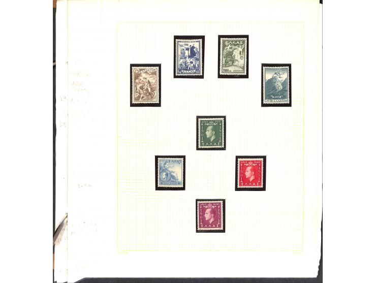 1861/1972, am Anfang meist gestempelte und ungebrauchte Sammlung auf selbstgestalteten Albenblättern, dabei guter Teil große 