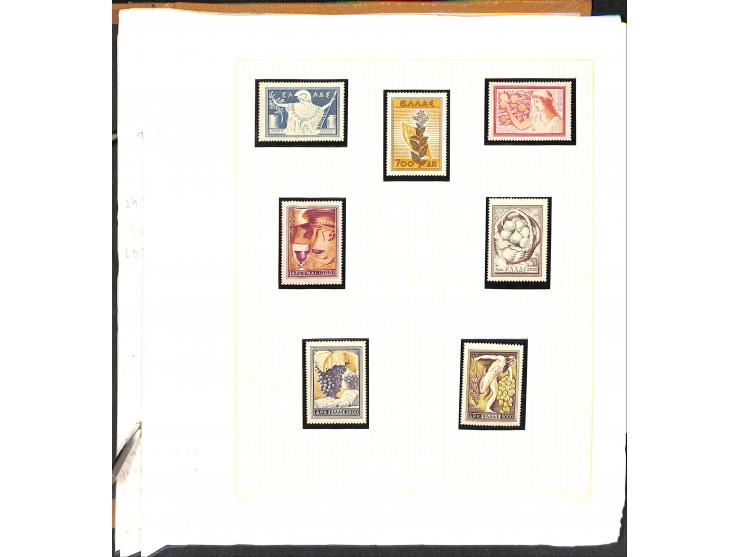 1861/1972, am Anfang meist gestempelte und ungebrauchte Sammlung auf selbstgestalteten Albenblättern, dabei guter Teil große 