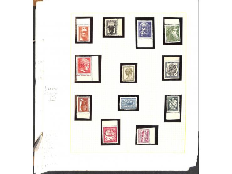 1861/1972, am Anfang meist gestempelte und ungebrauchte Sammlung auf selbstgestalteten Albenblättern, dabei guter Teil große 
