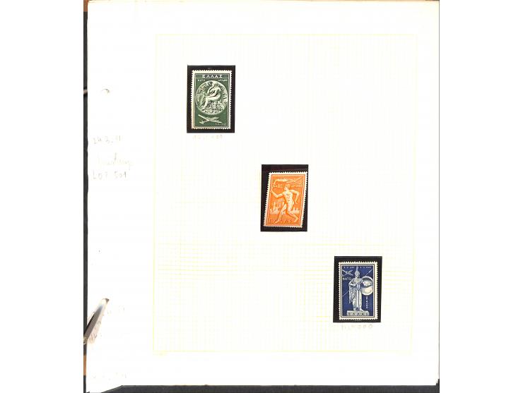 1861/1972, am Anfang meist gestempelte und ungebrauchte Sammlung auf selbstgestalteten Albenblättern, dabei guter Teil große 